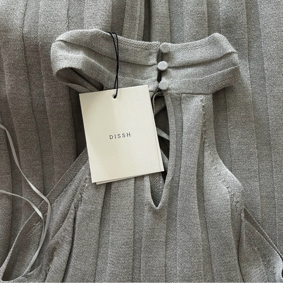 DISSH Everly Silver Knit Twist Dress - Picture 5 of 5